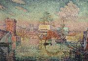 Paul Signac Entrance to the Port of Marseille oil on canvas